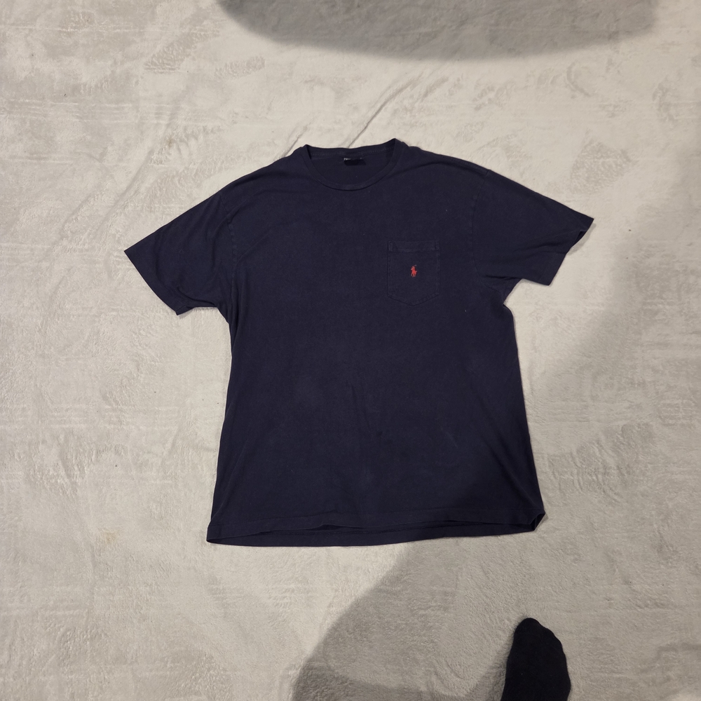 Ralph Lauren Dark Blue Tee with Red Logo